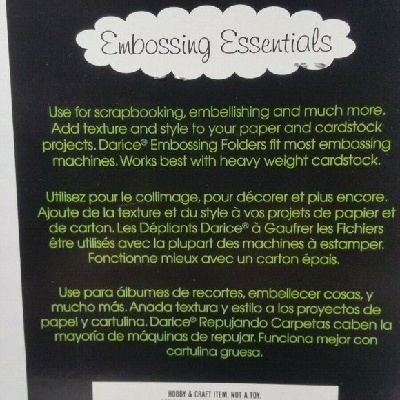 Darice Embossing Folder Sunrays Scrapbook Paper Crafts Card Making - Picture 3 of 5